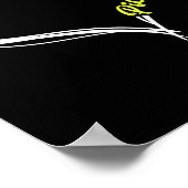 Vrouwen houden van pickleball - schattige pickleba poster (Hoek)