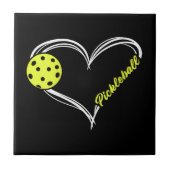 Vrouwen houden van pickleball - schattige pickleba tegeltje (Voorkant)