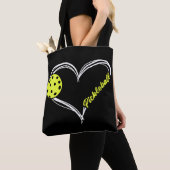 Vrouwen houden van pickleball - schattige pickleba tote bag (Dichtbij)