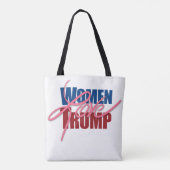Vrouwen houden van Trump Tote Bag (Achterkant)