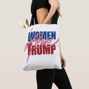 Vrouwen houden van Trump Tote Bag