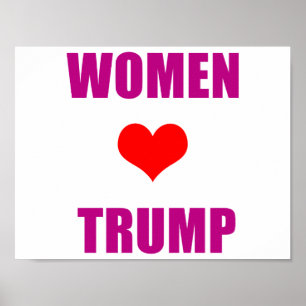 Vrouwen houden van Trump Vrouwen Poster