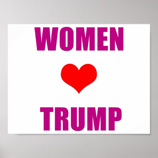 Vrouwen houden van Trump Vrouwen Poster (Voorkant)