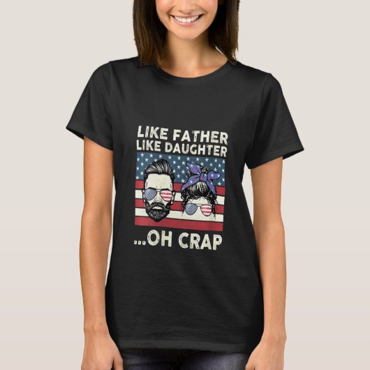 Vrouwen houden van vader als dochter. t-shirt (Voorkant)