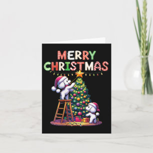 Vrouwen Huisdier Dierenvrienden Xmas Poedel Honden Kaart