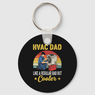 Vrouwen HVAC papa maar cooler Mannen Grappige HVAC Sleutelhanger