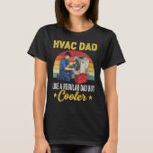 Vrouwen HVAC papa maar cooler Mannen Grappige HVAC T-shirt (Voorkant)