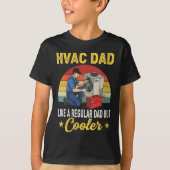 Vrouwen HVAC papa maar cooler Mannen Grappige HVAC T-shirt (Voorkant)