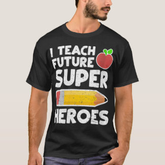 Vrouwen I Leer Toekomstige Superhelden School VNec T-shirt