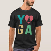 Vrouwen I Love Yoga Kundalini Ashtanga Hatha Asana T-shirt (Voorkant)