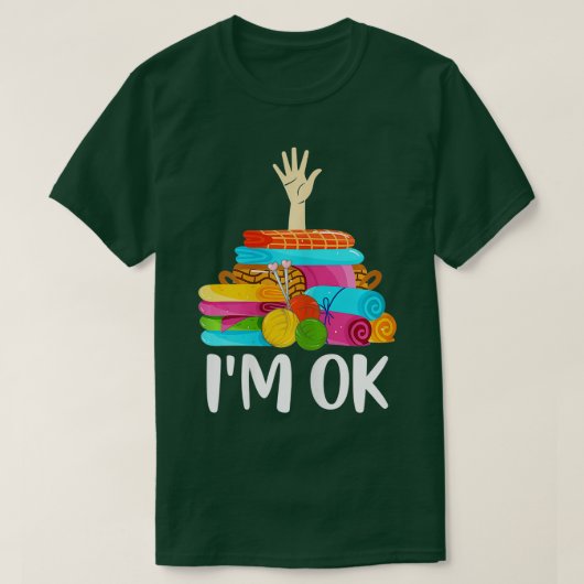 Vrouwen I m.k.k. naaihanddruk T-shirt kanteling Lo (Design voorkant)
