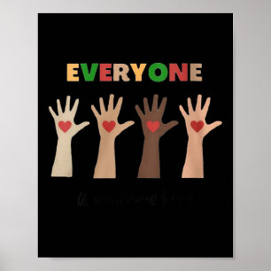 Vrouwen Idaho Leraar Iedereen is welkom hier eerst Poster