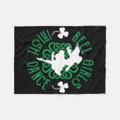 Vrouwen Ieren stap danser dansende stap dansen mei Fleece Deken (Voorkant (Horizontaal))