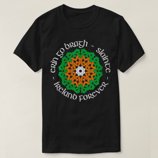 Vrouwen Ierland Forever Erin Go Bragh Slainte VNe T-shirt (Design voorkant)