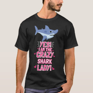Vrouwen ik ben de gekke kleine juffrouw-juffrouw t-shirt