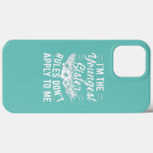 Vrouwen Ik ben de jongste Zus Regels zijn niet van Case-Mate iPhone Case (Achterkant (horizontaal))