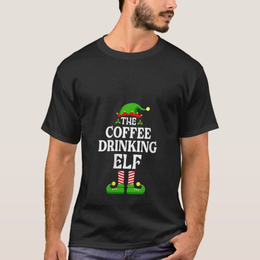Vrouwen Ik ben de koffie Drink Elf Shirt Kerst (Voorkant)