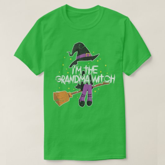 Vrouwen ik ben de oma-heks grootmoeder Halloween T-shirt (Design voorkant)