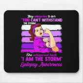 Vrouwen Ik ben de Storm Epilepsie Bewustzijn Warri Muismat (Voorkant)