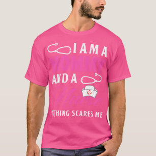 Vrouwen Ik ben een mama en een verpleegster Niets T-shirt