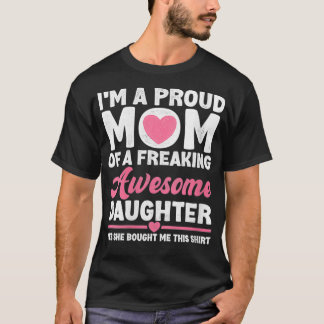 Vrouwen ik ben een T-shirt van proud mam uit Daugh