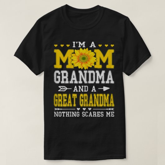Vrouwen Ik ben grootmoeder grootmoeder Da's moeder T-shirt (Design voorkant)