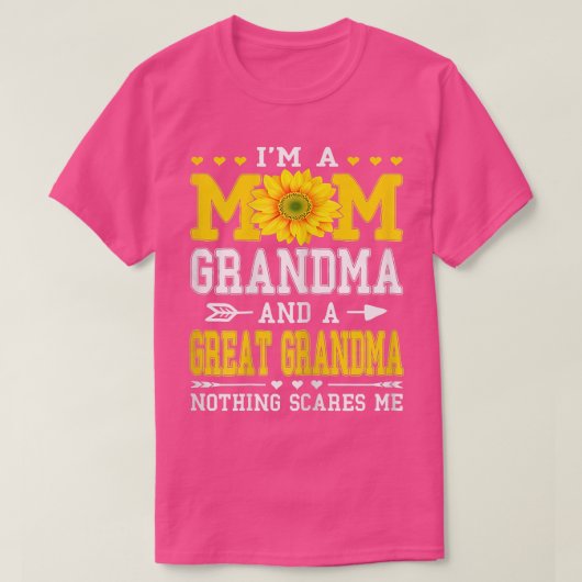 Vrouwen Ik ben grootmoeder grootmoeder Da's moeder T-shirt (Design voorkant)