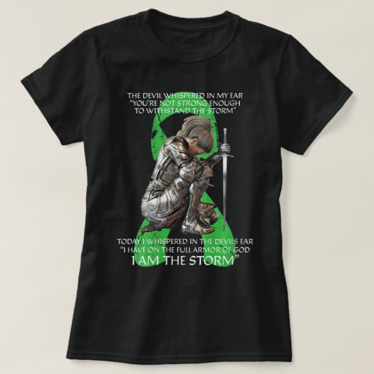 Vrouwen ik ben Storm Non Hodgkins Lymphoma Christe T-shirt (Design voorkant)