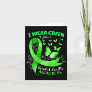 Vrouwen Ik Draag Groen voor Geestelijke Gezondheid Kaart