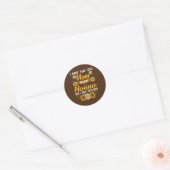 Vrouwen ik heb twee titels: mama nonna en ik ga ro ronde sticker (Envelop)