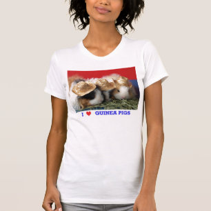 Vrouwen Ik hou van cavia's T Shirt