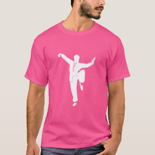 Vrouwen Ik hou van Kungfu Training Martial Art Kun T-shirt
