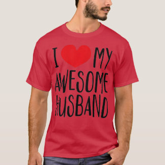 Vrouwen Ik hou van mijn Geweldige T-shirt Red Hear