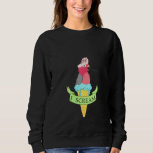 Vrouwen Ik Schreeuw Birb Memes Doodle Ice Cream Ga Trui