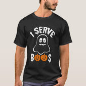 Vrouwen Ik Serveer Boos Bartender Halloween Boo Lo T-shirt (Voorkant)