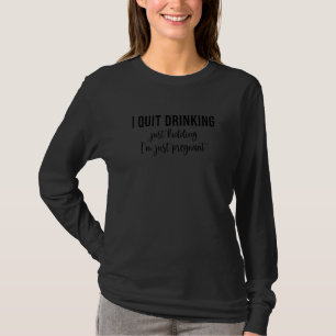Vrouwen Ik Stopte met Drinken Geintje Ik ben Zwan T-shirt
