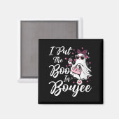 Vrouwen Ik zet het boek in Boujee Ghost Funny NK L Magneet (Voorkant / Achterkant)