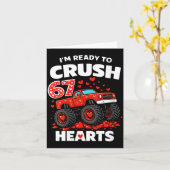 Vrouwen I'm Ready To Crush 67 Hearts Truck Valenti Kaart (Gele Bloem)