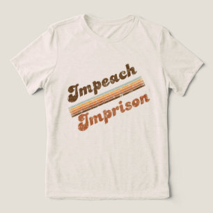 Vrouwen Impeach Gevangenis Voor & Achter T-shirt