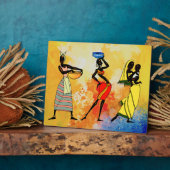 Vrouwen in Afrika Fotoplaat (Zijkant)
