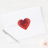 Vrouwen in Afrika Hartstikker Hart Sticker (Envelop)