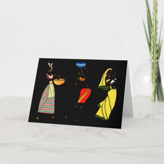 Vrouwen in Afrika Kaart (Voorkant)