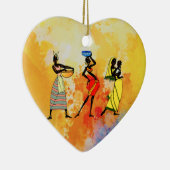 Vrouwen in Afrika Keramisch Ornament (Rechts)