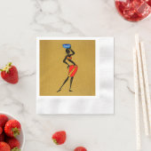 Vrouwen in Afrika Papier Napkin Servet (Insitu)