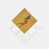 Vrouwen in Afrika Papier Napkin Servet (Hoek)