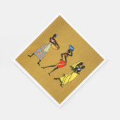 Vrouwen in Afrika Papier Napkin Servet (Hoek)
