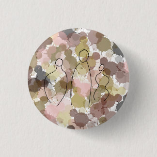 Vrouwen in alle levensvormen ronde button 3,2 cm
