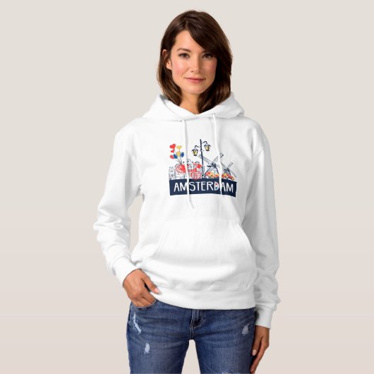 Vrouwen in Amsterdam Hoodie (Voorkant volledig)