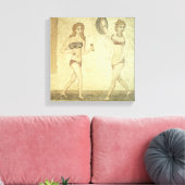 Vrouwen in bikinis canvas afdruk (Insitu (Woonkamer))