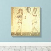 Vrouwen in bikinis canvas afdruk (Insitu (Houten vloer))